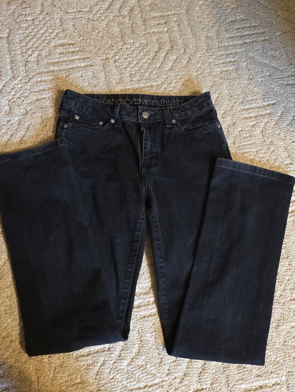 Boston Proper Women's Black Boot Cut Jeans